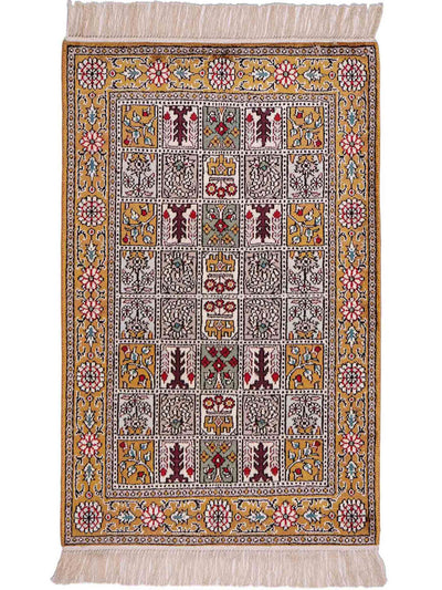 Kinesisk silke Tæppe 64x92cm - Orientalsk tæppe