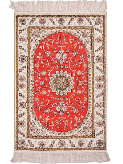 Kinesisk silke Tæppe 61x93cm - Orientalsk tæppe