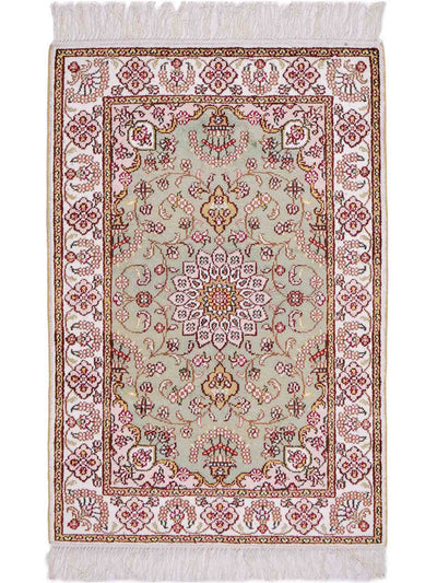 Kinesisk silke Tæppe 63x93cm - Orientalsk tæppe