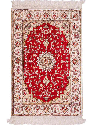 Kinesisk silke Tæppe 62x89cm - Orientalsk tæppe