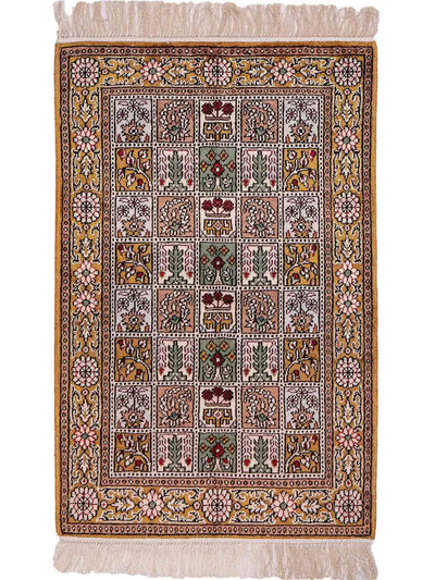 Kinesisk silke Tæppe 62x92cm - Orientalsk tæppe