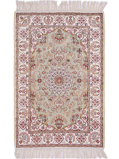 Kinesisk silke Tæppe 63x92cm - Orientalsk tæppe