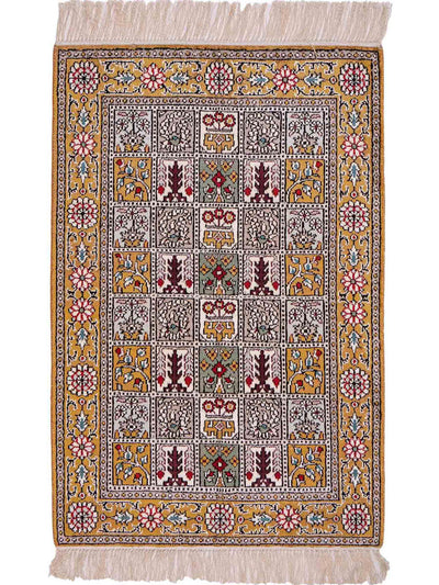 Kinesisk silke Tæppe 63x92cm - Orientalsk tæppe