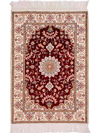 Kinesisk silke Tæppe 63x90cm - Orientalsk tæppe