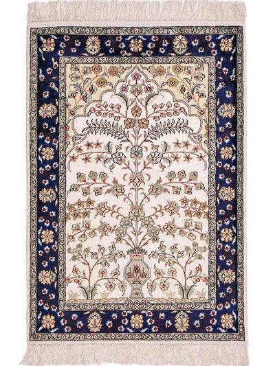 Kinesisk silke Tæppe 62x90cm - Orientalsk tæppe