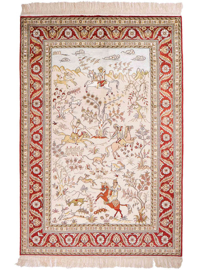 Kinesisk silke Tæppe 121x193cm - Orientalsk tæppe