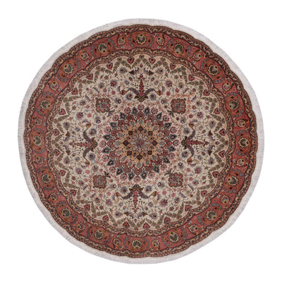 Tabriz - 50 Raj Tæppe 200x200cm - Persisk tæppe