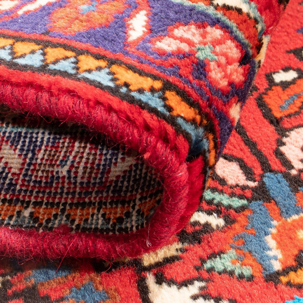 Persisk tæppe - Nomadisk - 81 x 63 cm - rød