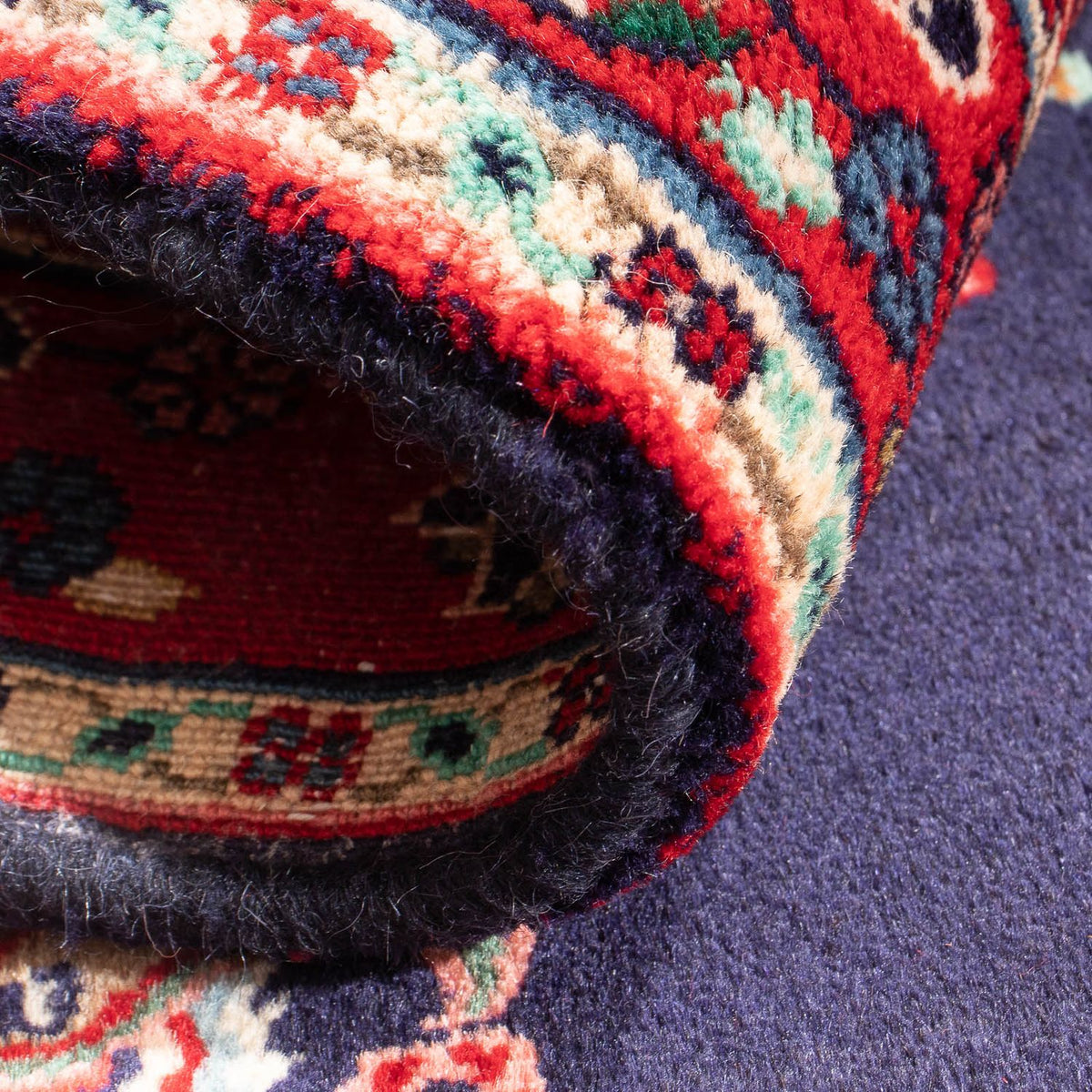 Persisk tæppe - Classic - 96 x 66 cm - mørkeblå