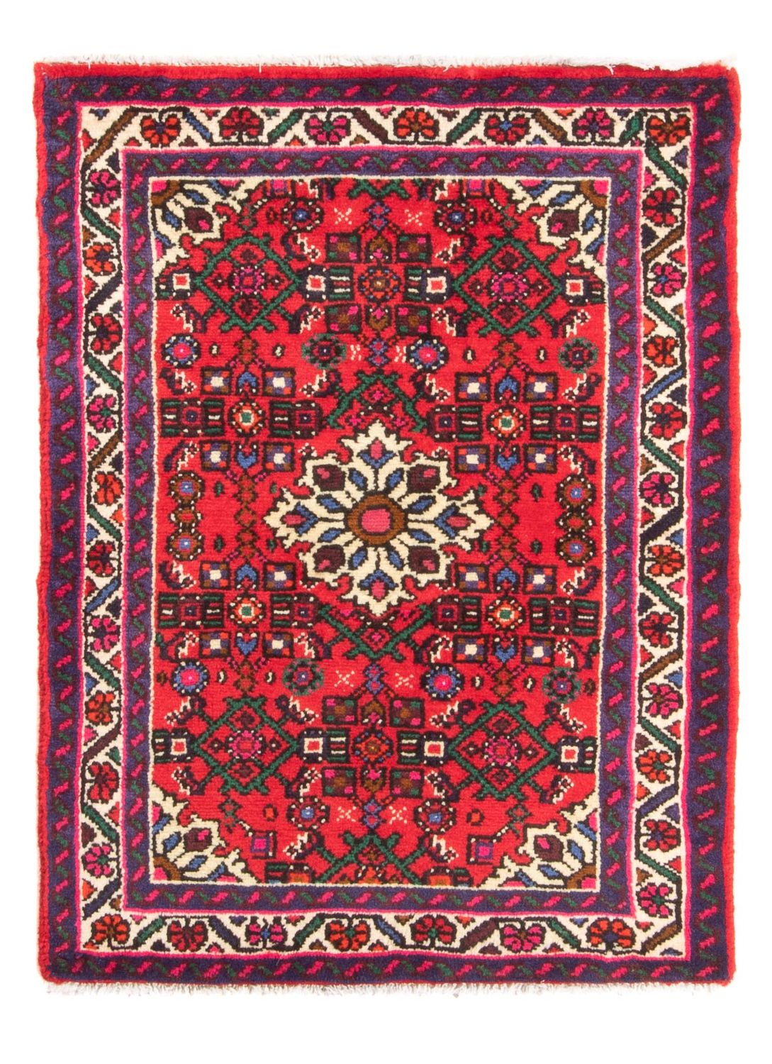 Persisk tæppe - Nomadisk - 98 x 68 cm - rød