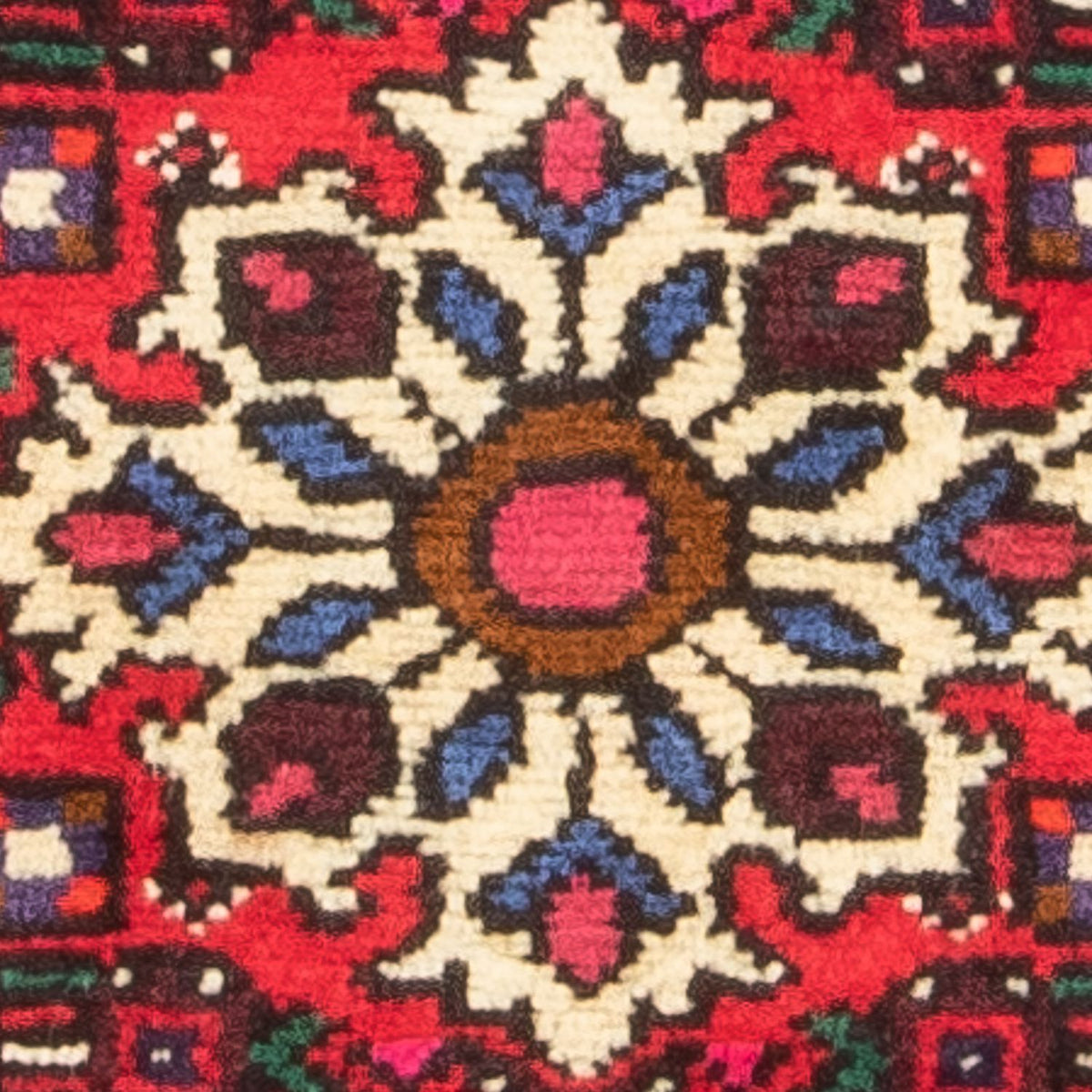 Persisk tæppe - Nomadisk - 98 x 68 cm - rød