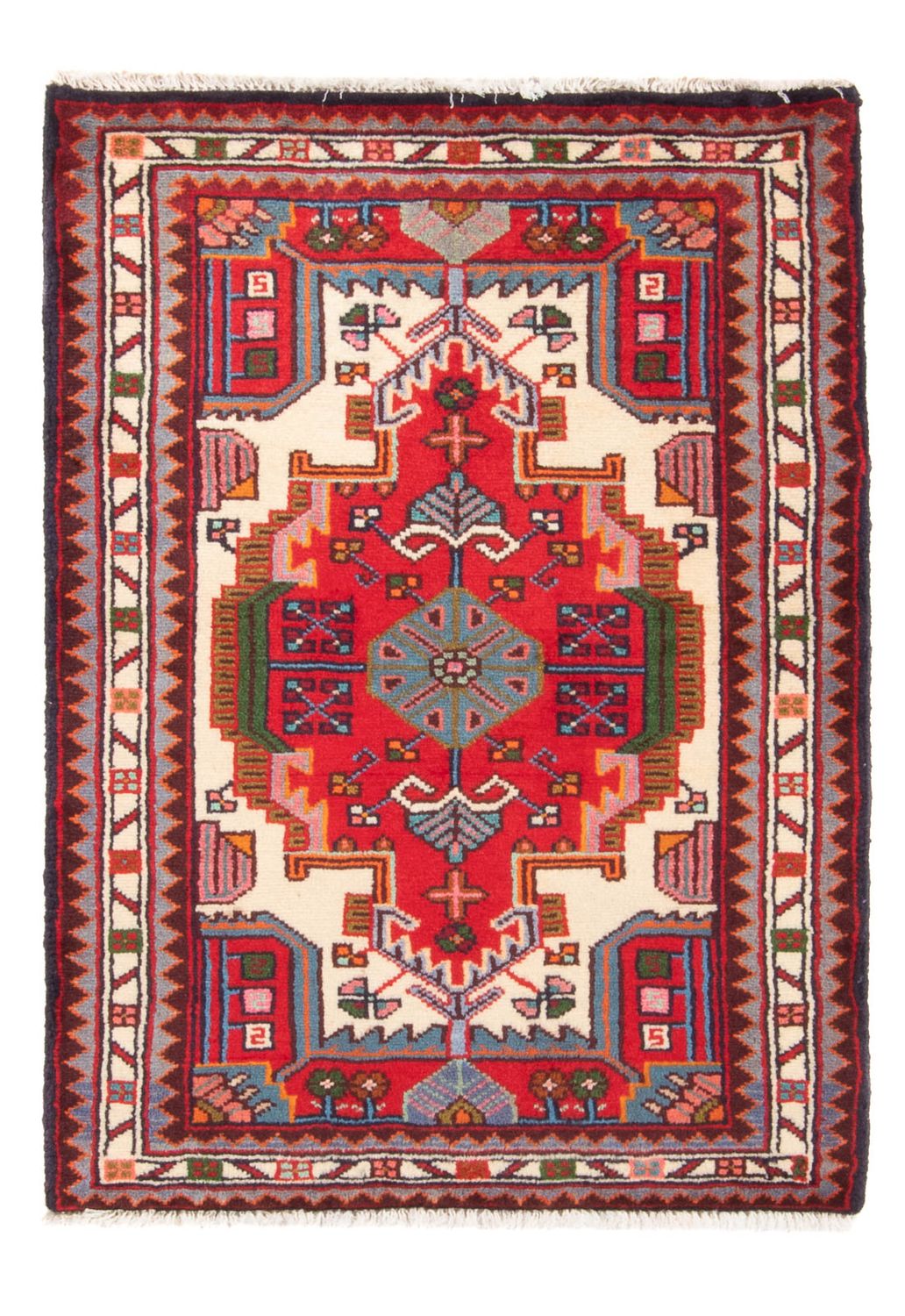 Persisk tæppe - Nomadisk - 98 x 64 cm - rød