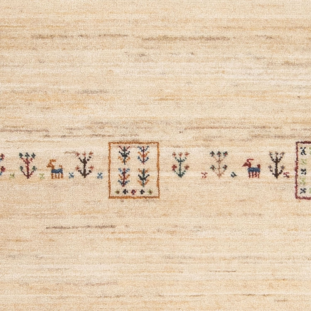 Gabbeh Tæppe - Loribaft Persisk - 159 x 100 cm - beige