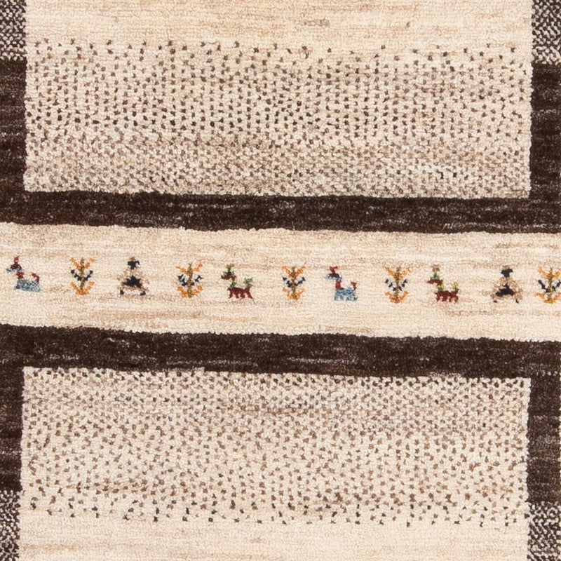 Gabbeh Tæppe - Loribaft Persisk - 157 x 98 cm - natur
