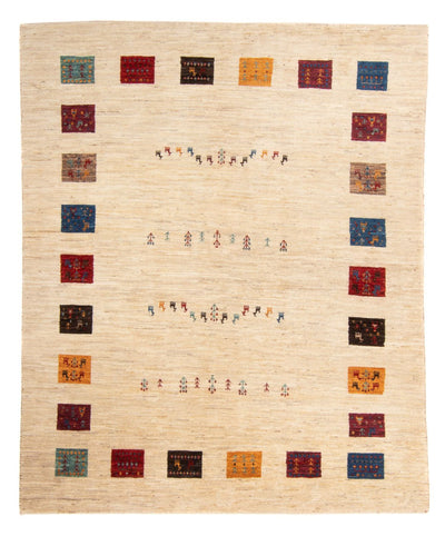 Loribaft Tæppe 151x194cm - Perserteppich Wollteppich