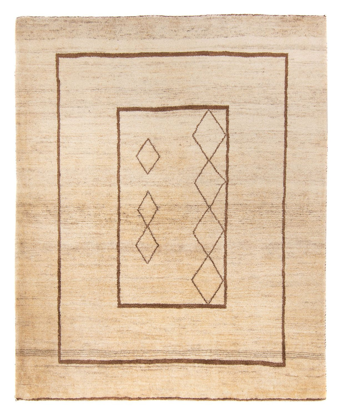 Berber tæppe - 203 x 164 cm - beige