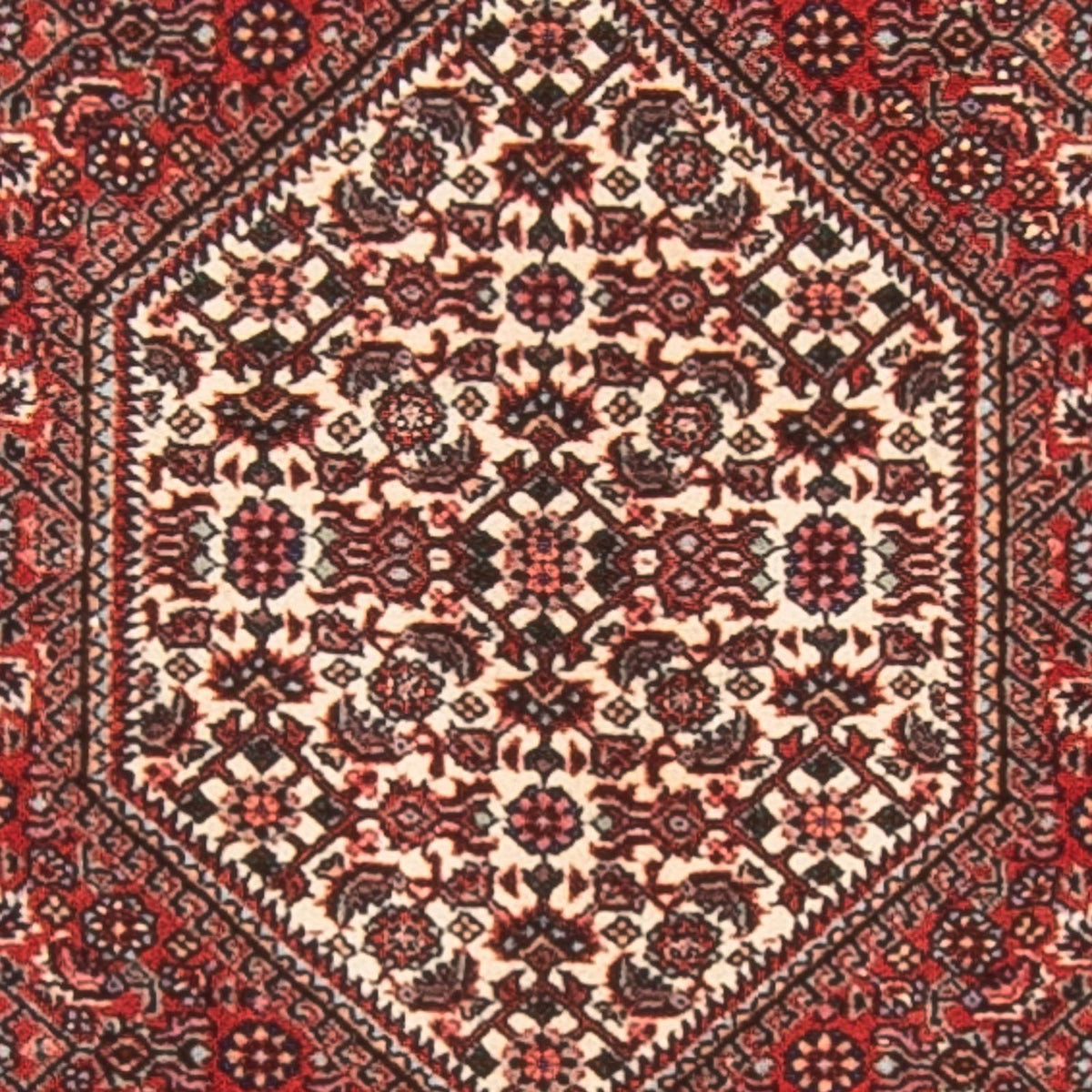 Løber Persisk tæppe - Bijar - 236 x 80 cm - rød