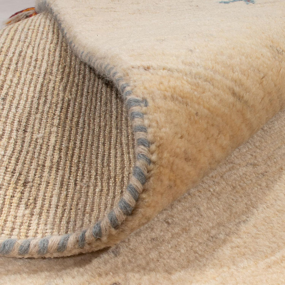 Løber Gabbeh-tæppe - Persisk - 200 x 82 cm - beige