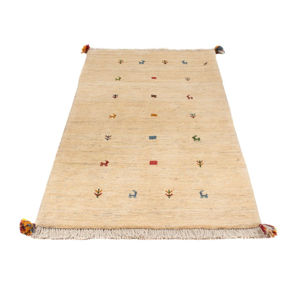 Løber Gabbeh-tæppe - Persisk - 200 x 82 cm - beige