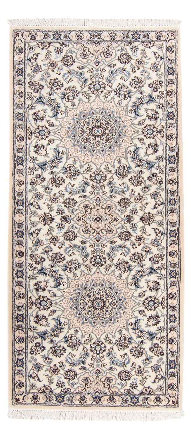 Løber Persisk tæppe - Nain - Royal - 208 x 82 cm - beige