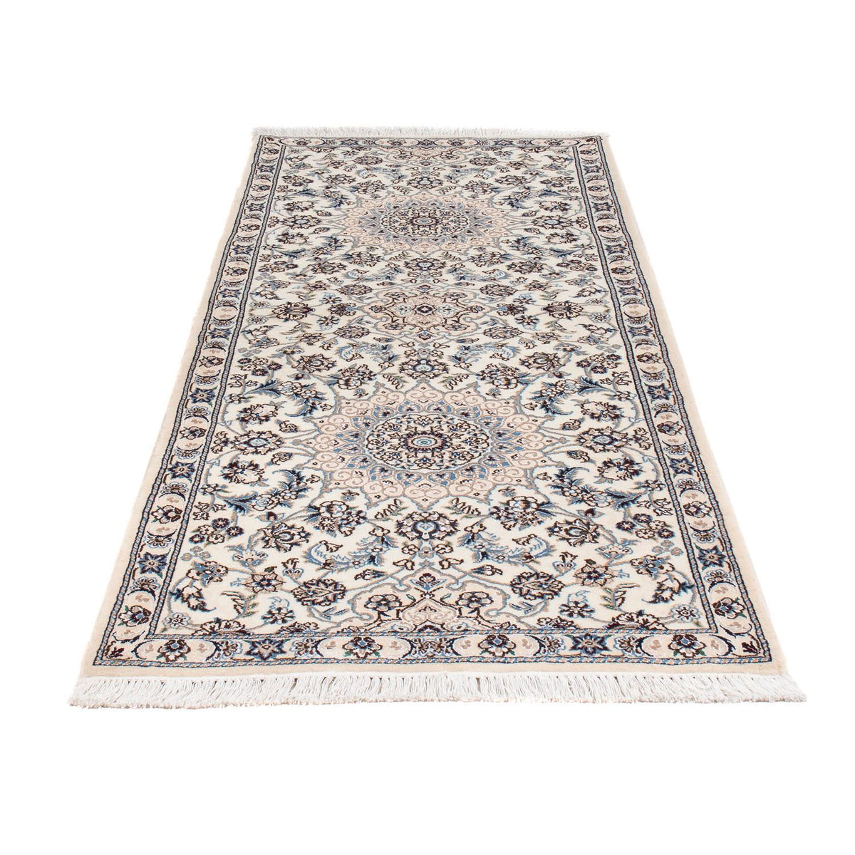 Løber Persisk tæppe - Nain - Royal - 208 x 82 cm - beige