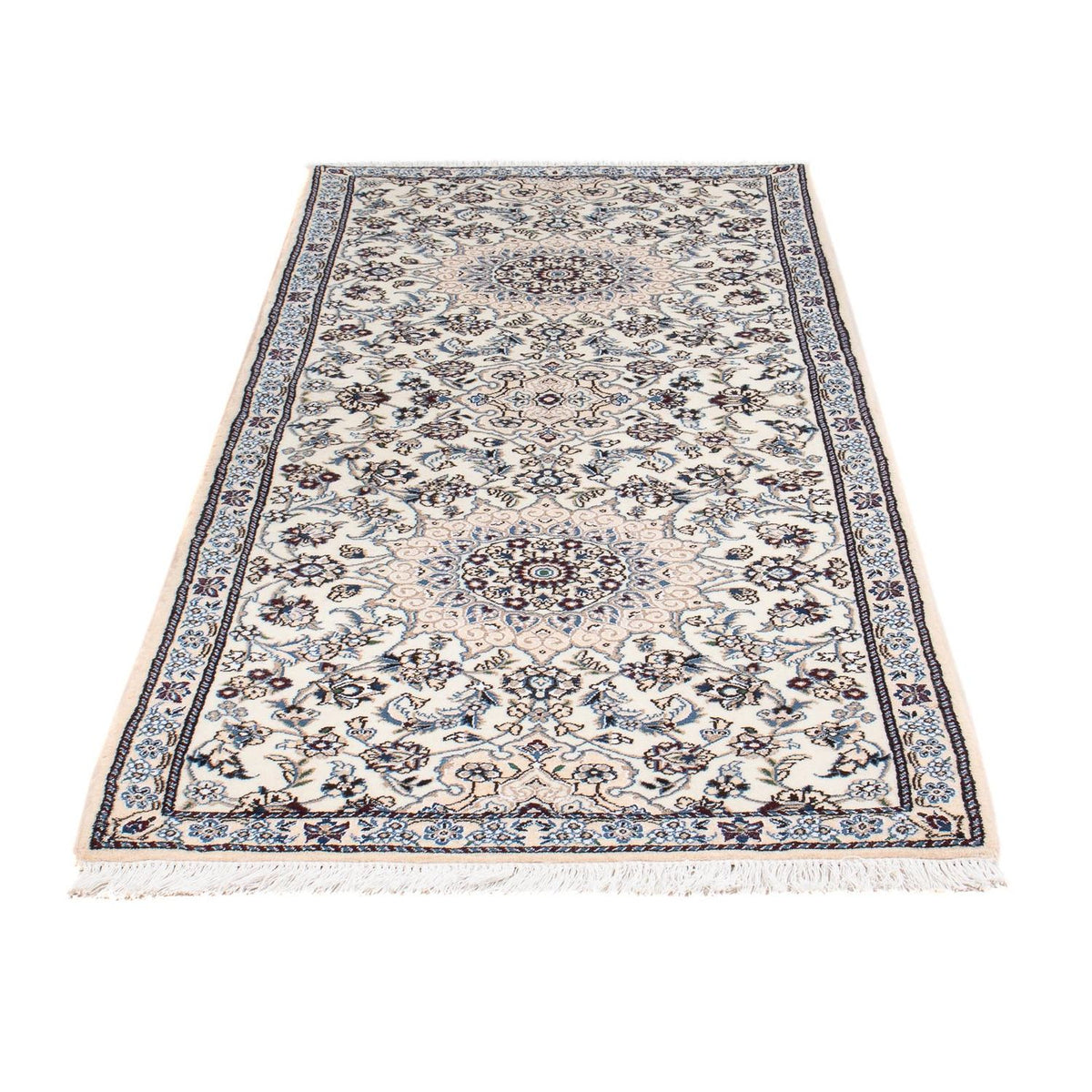 Løber Persisk tæppe - Nain - Royal - 210 x 82 cm - beige