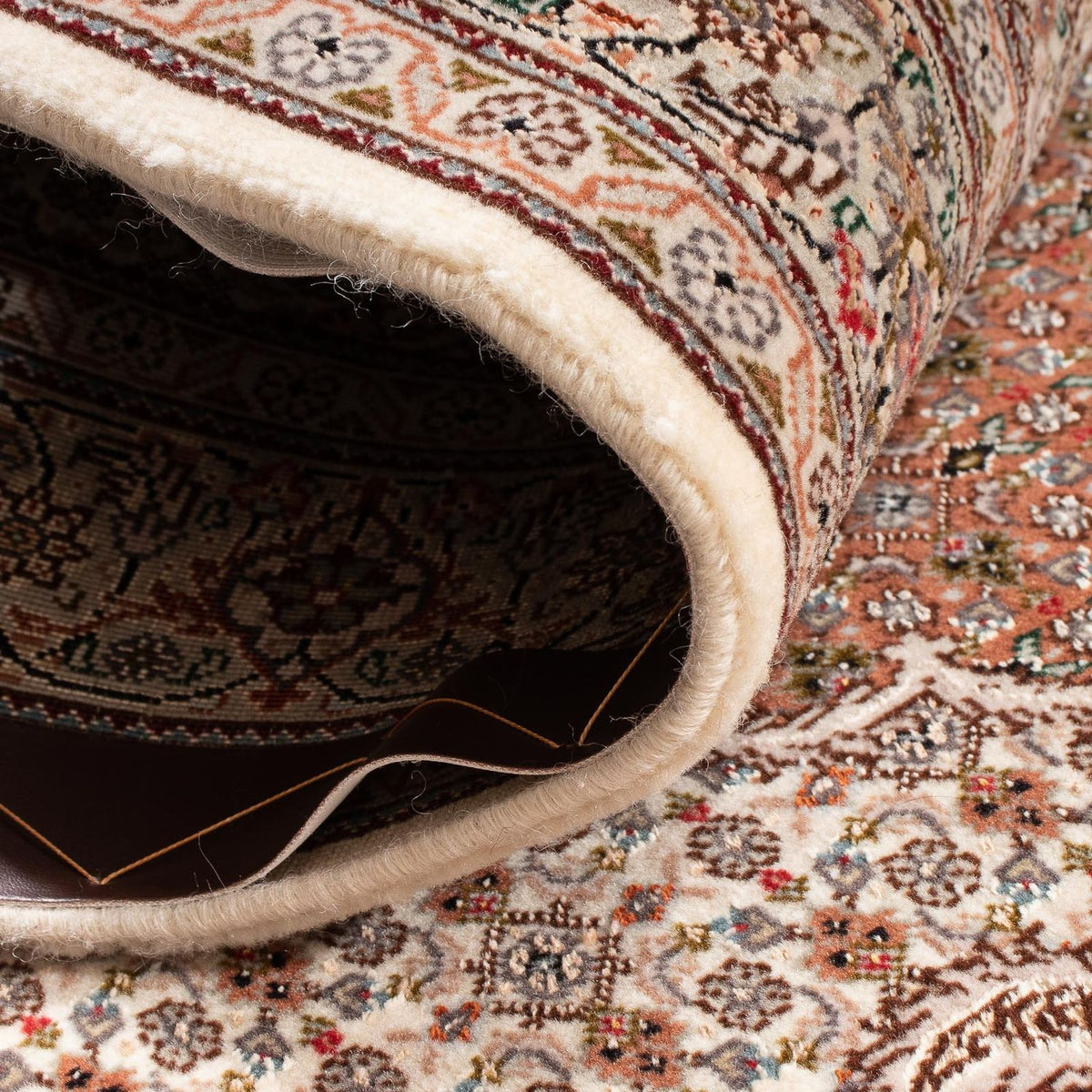Løber Persisk tæppe - Tabriz - Royal - 212 x 82 cm - beige