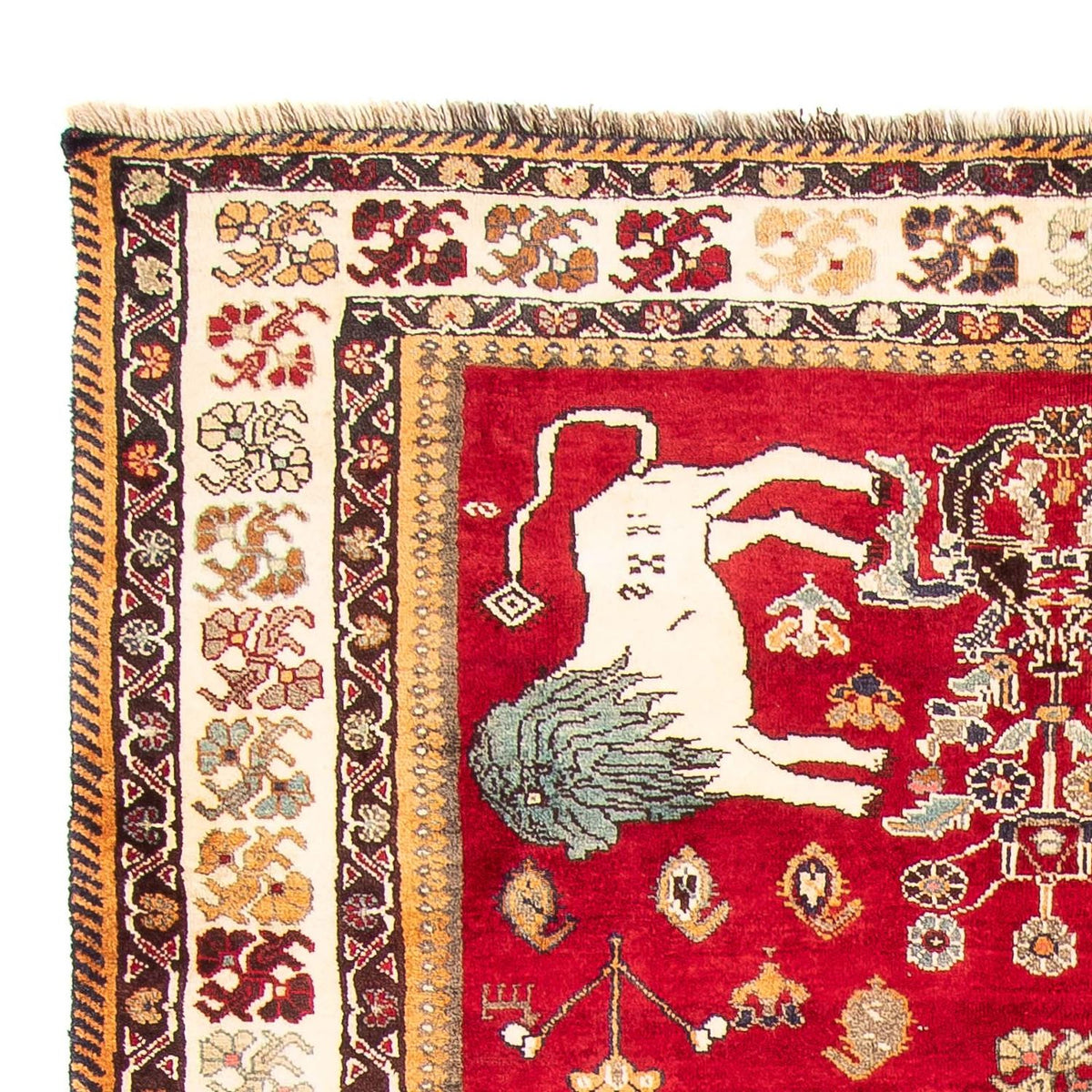 Gabbeh-tæppe - Kashkuli Persisk - 265 x 171 cm - rød