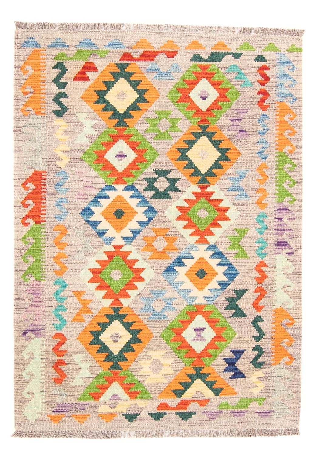Kelim-tæppe - orientalsk - 146 x 99 cm - flerfarvet