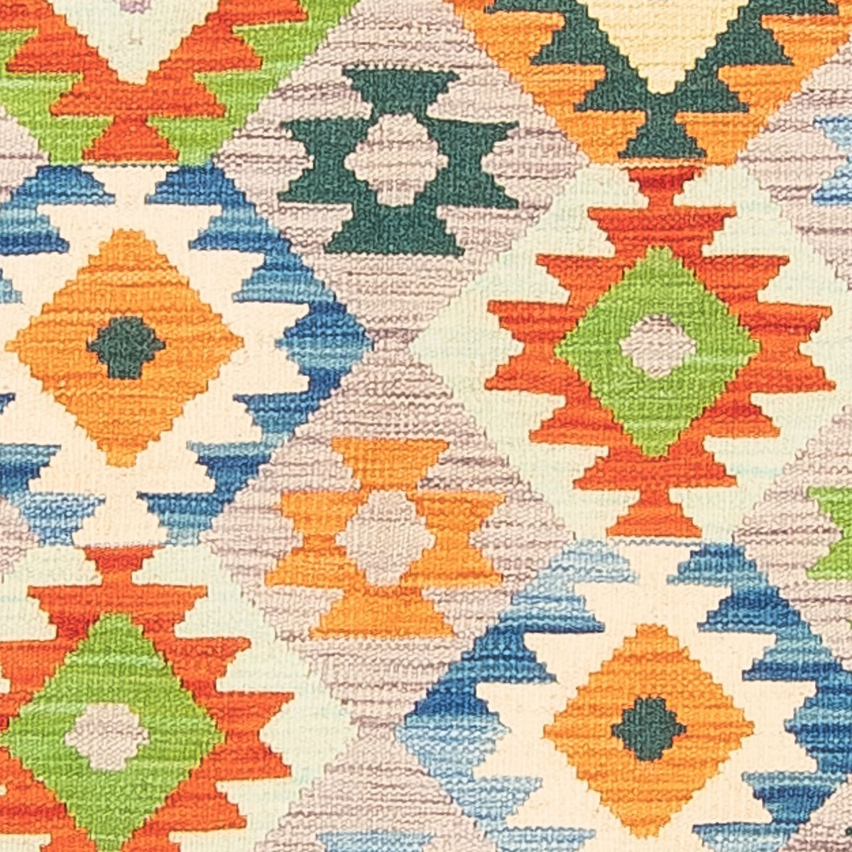 Kelim-tæppe - orientalsk - 146 x 99 cm - flerfarvet