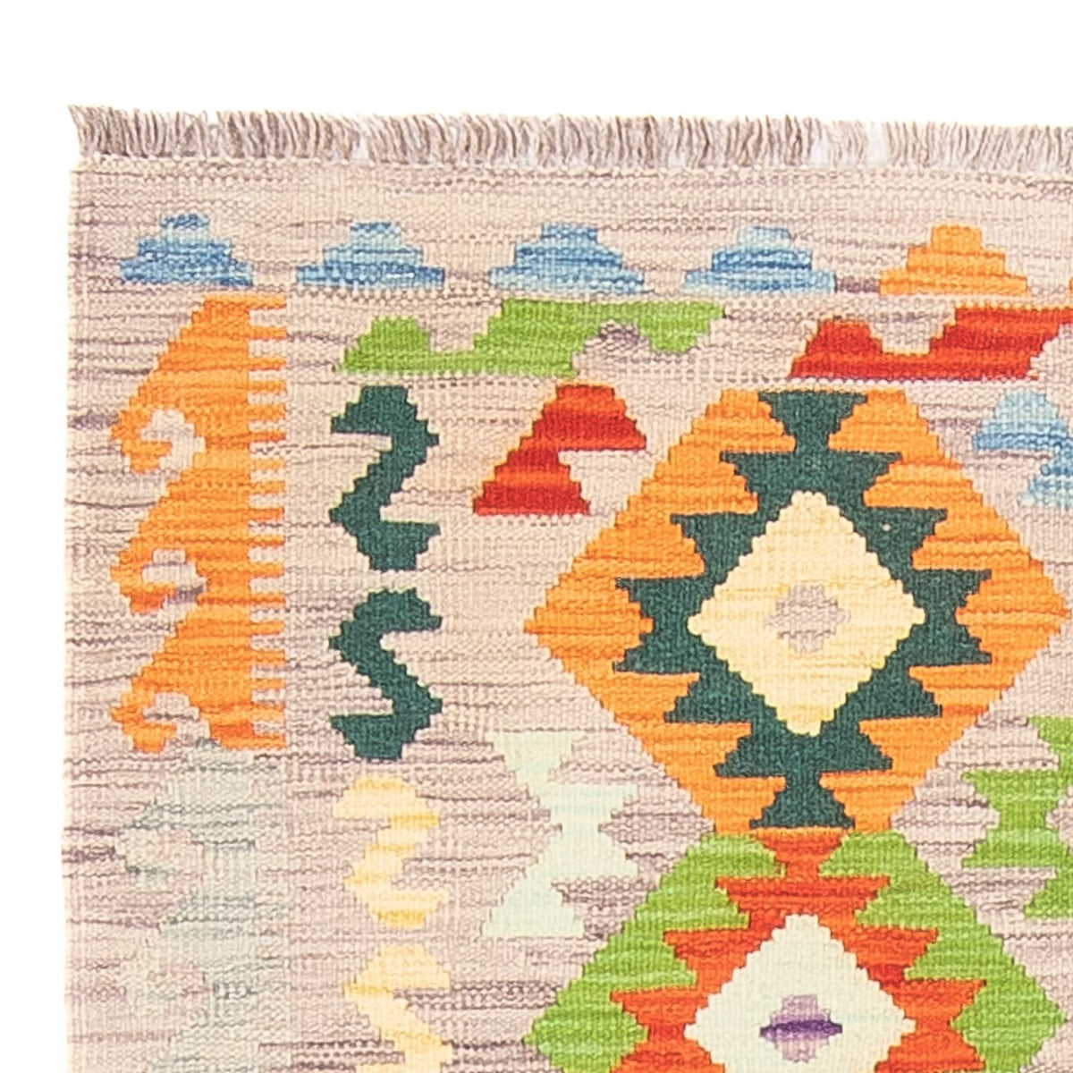 Kelim-tæppe - orientalsk - 146 x 99 cm - flerfarvet