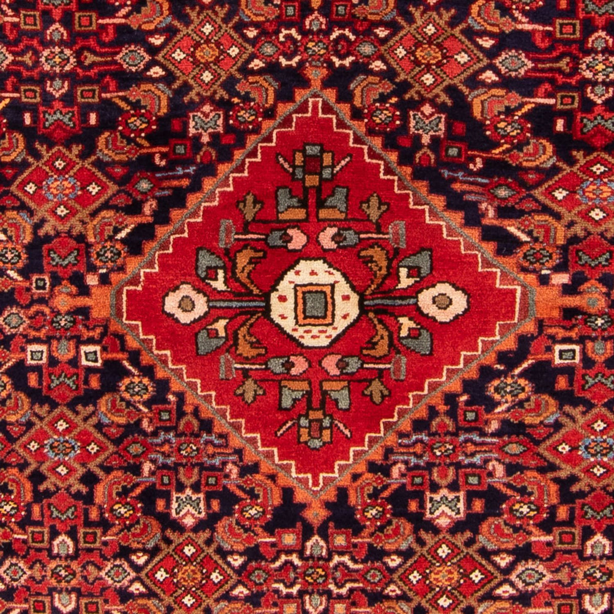 Persisk tæppe - Nomadisk - 243 x 165 cm - mørkeblå