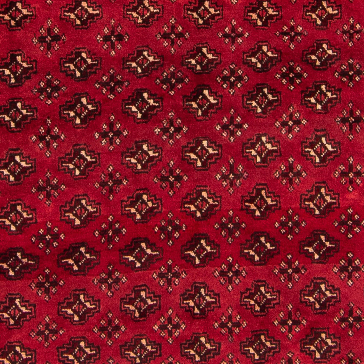 Turkaman-tæppe - 239 x 130 cm - rød