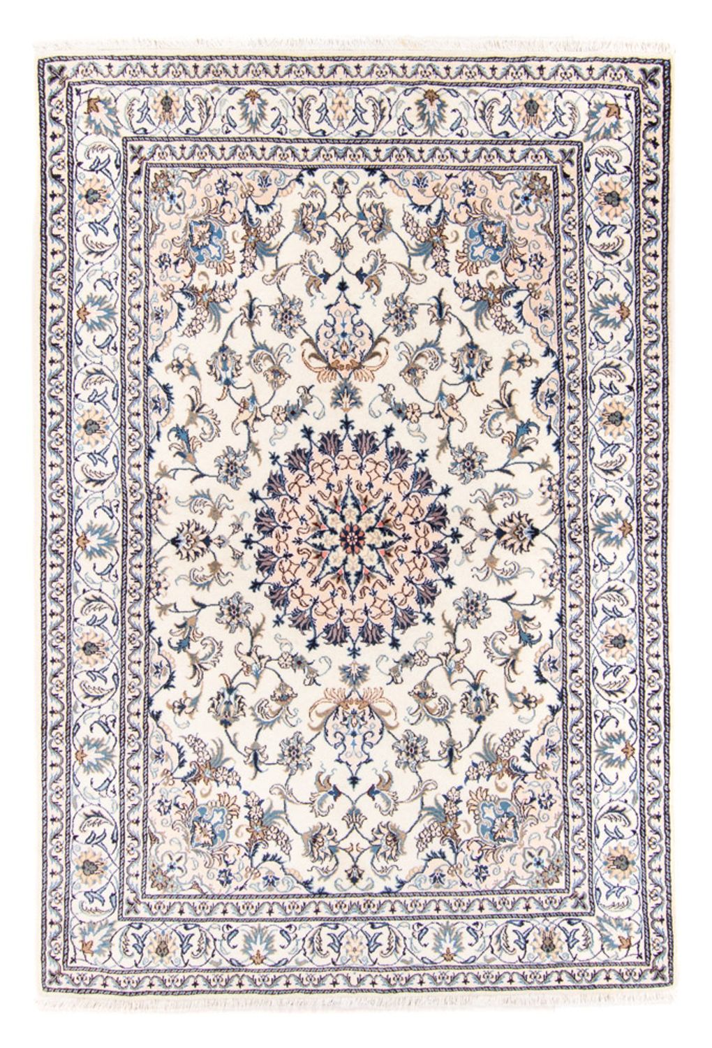 Persisk tæppe - Nain - 240 x 164 cm - beige