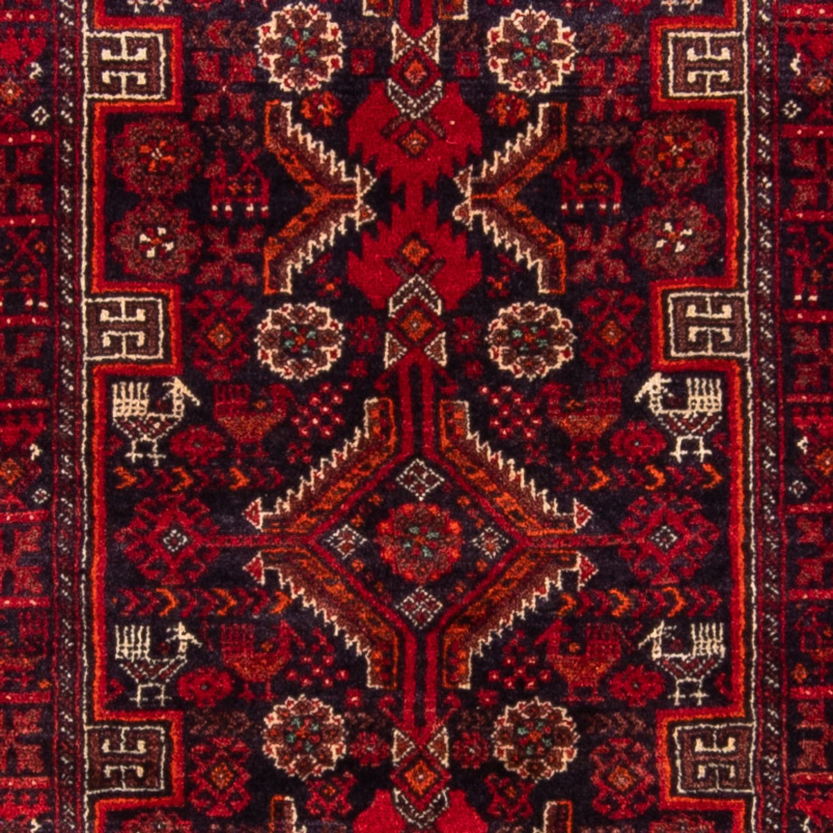 Løber Baluch-tæppe - 182 x 96 cm - rød