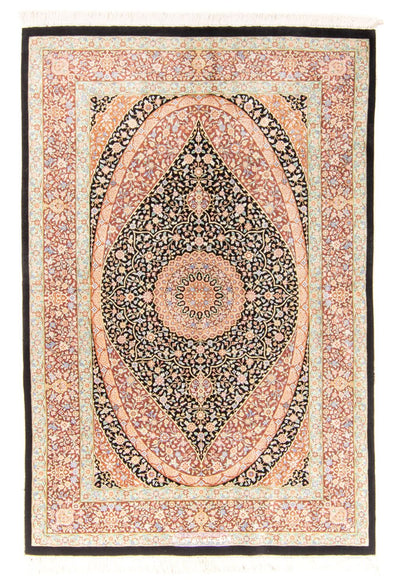 Qom silke Tæppe 101x154cm - Persisk tæppe