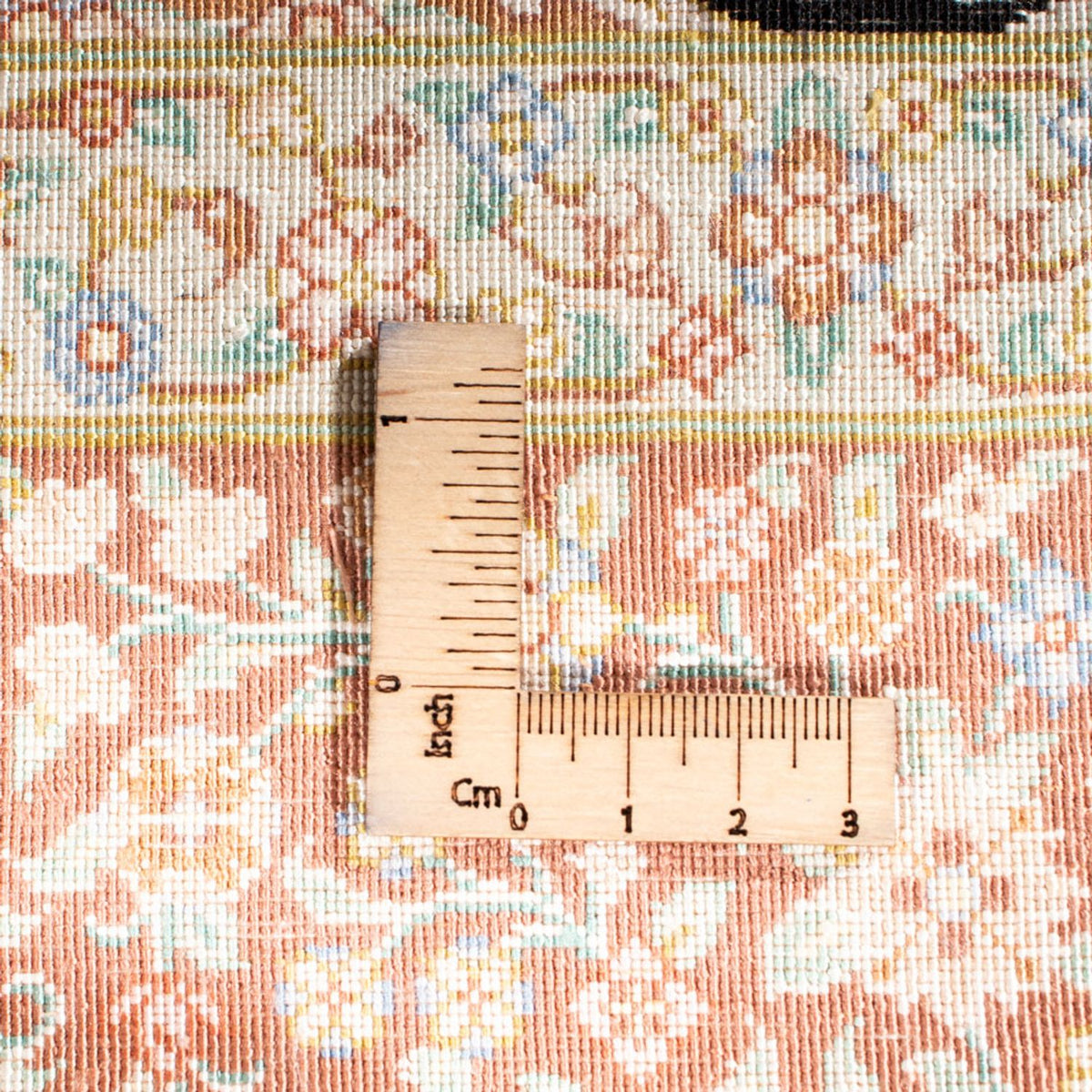 Silketæppe - Ghom Silk - Premium - 154 x 101 cm - mørkeblå