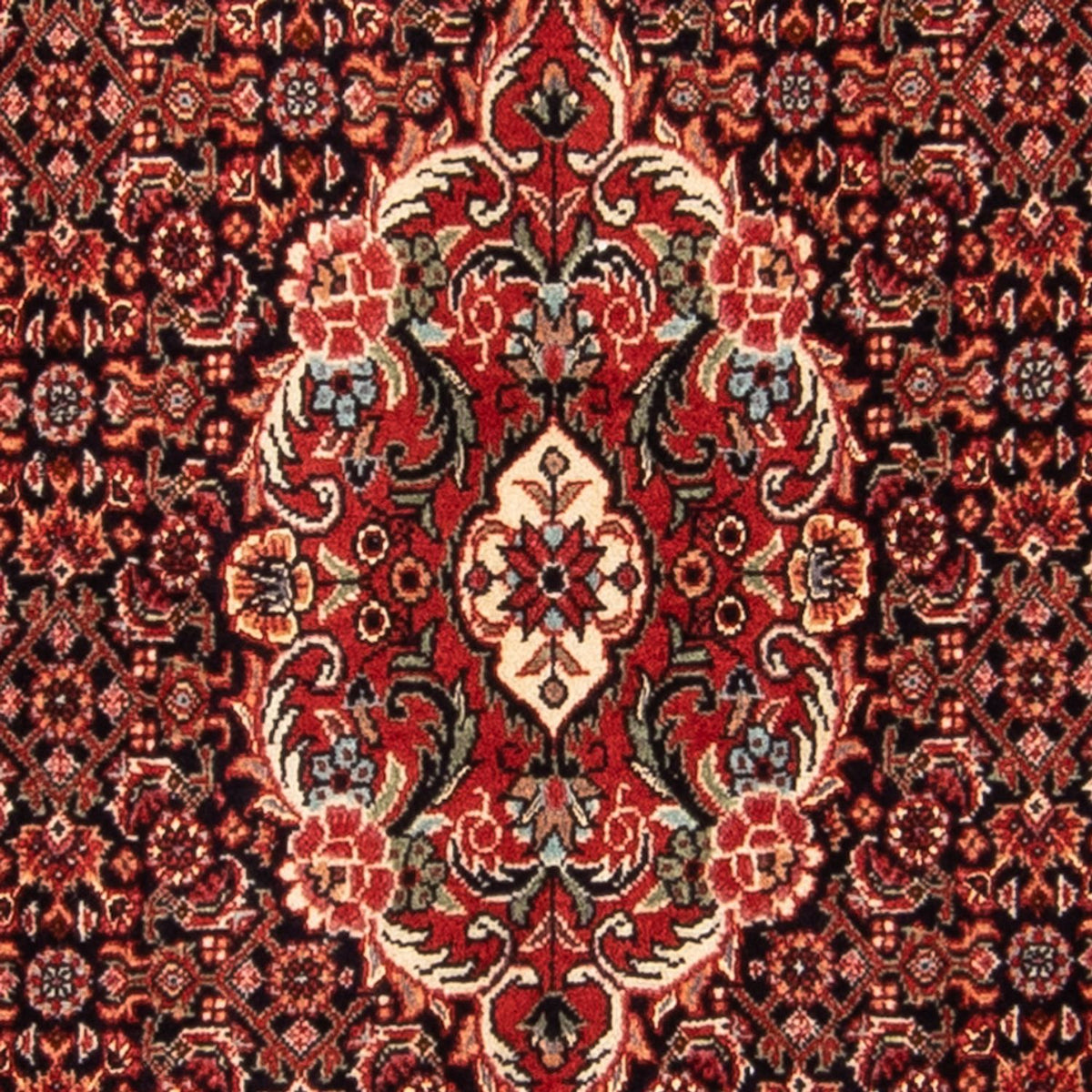 Persisk tæppe - Bijar - 145 x 72 cm - mørkeblå