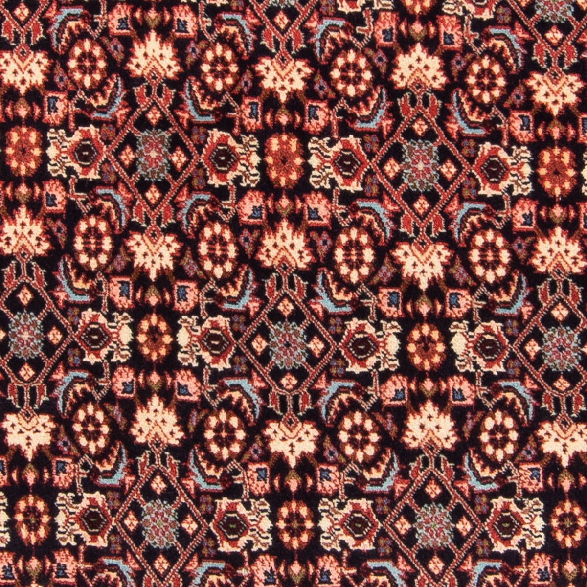 Persisk tæppe - Bijar - Royal - 149 x 85 cm - mørkeblå