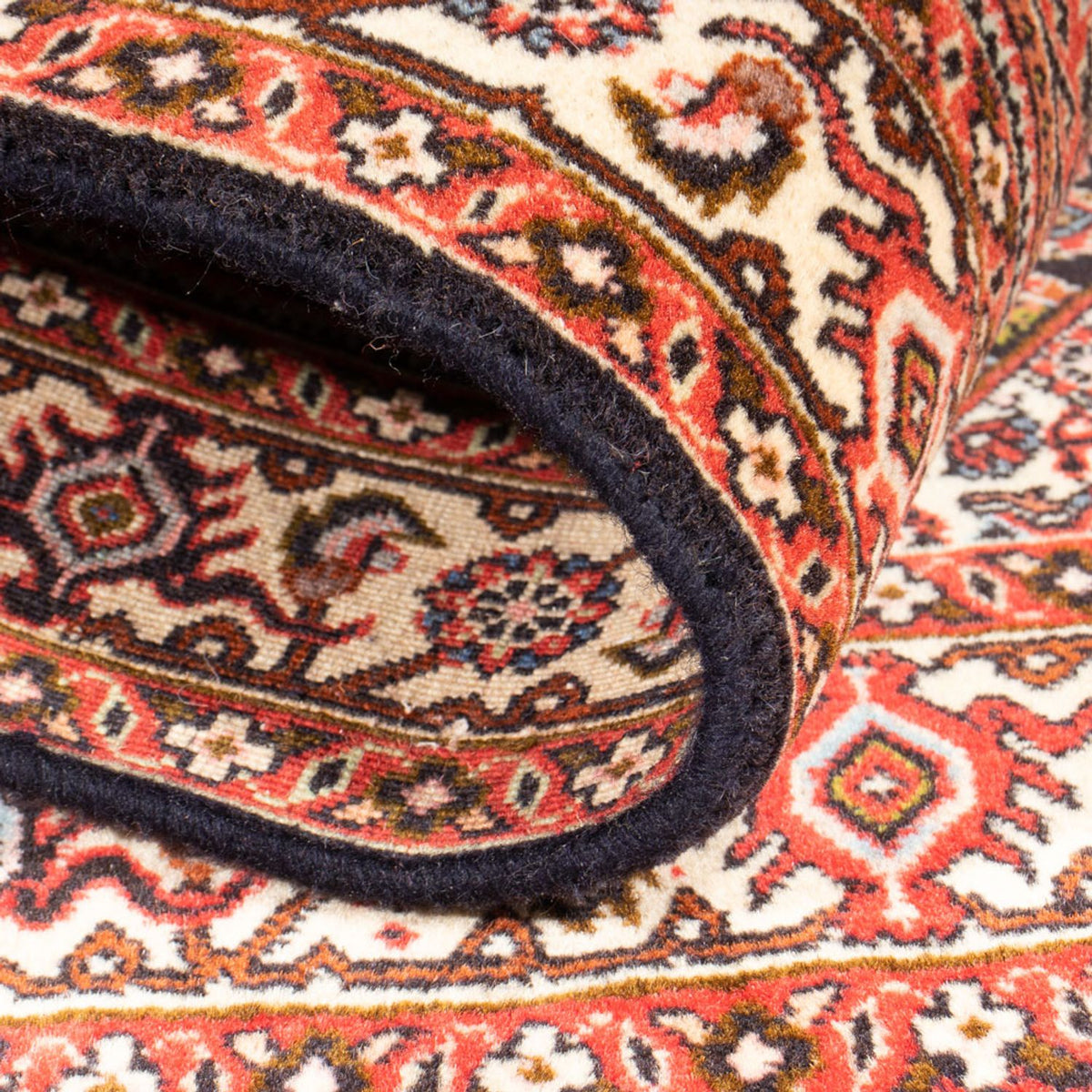 Persisk tæppe - Bijar - Royal - 137 x 81 cm - rød