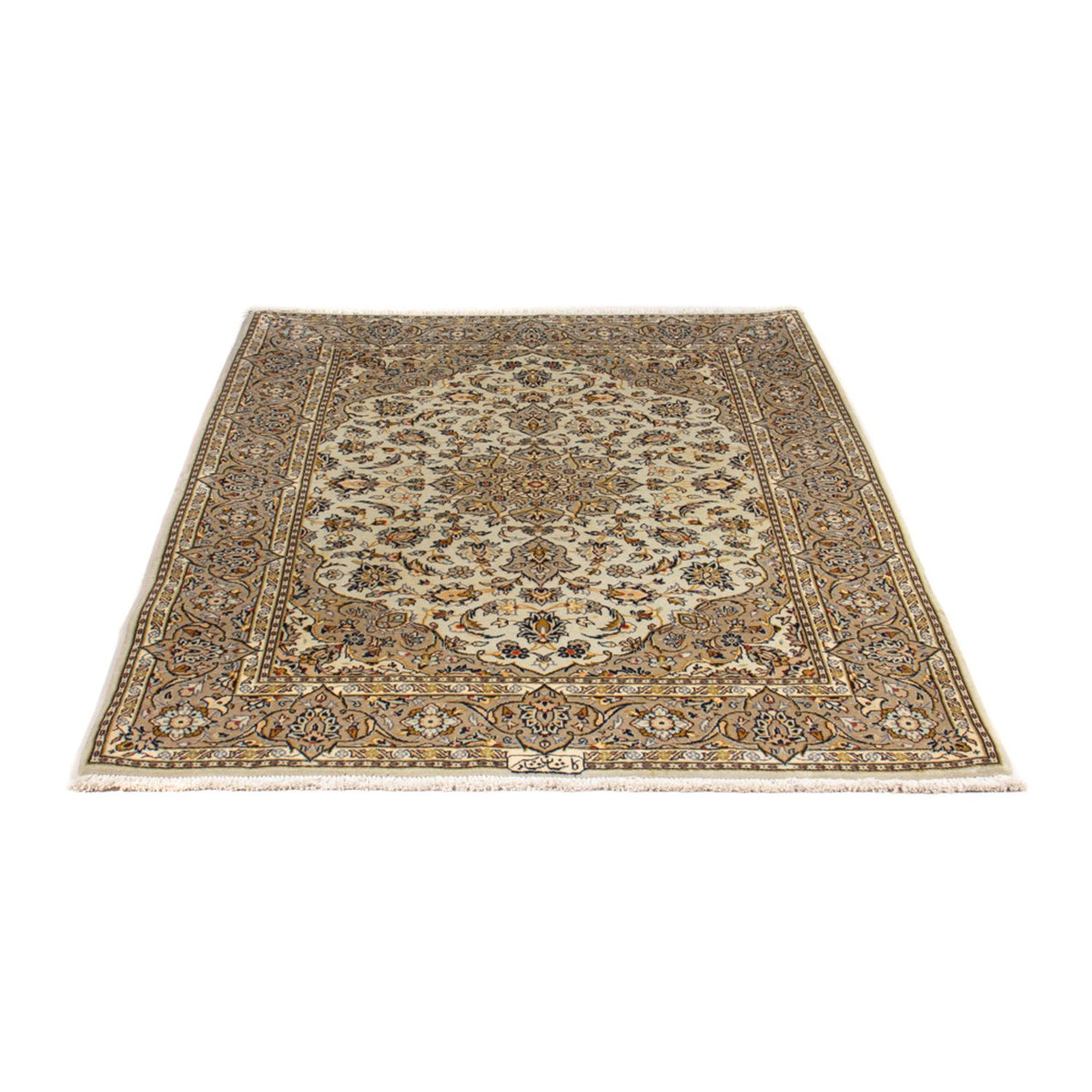 Persisk tæppe - Keshan - 170 x 118 cm - beige