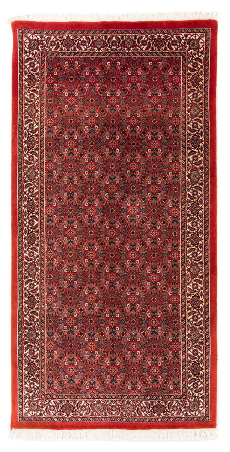 Løber Persisk tæppe - Bijar - Royal - 205 x 102 cm - rød