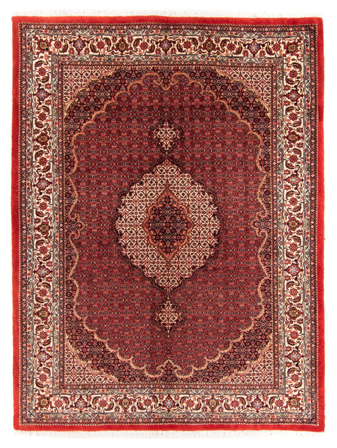 Persisk tæppe - Bijar - Royal - 209 x 153 cm - rød