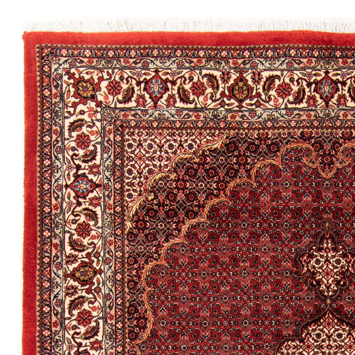 Persisk tæppe - Bijar - Royal - 209 x 153 cm - rød