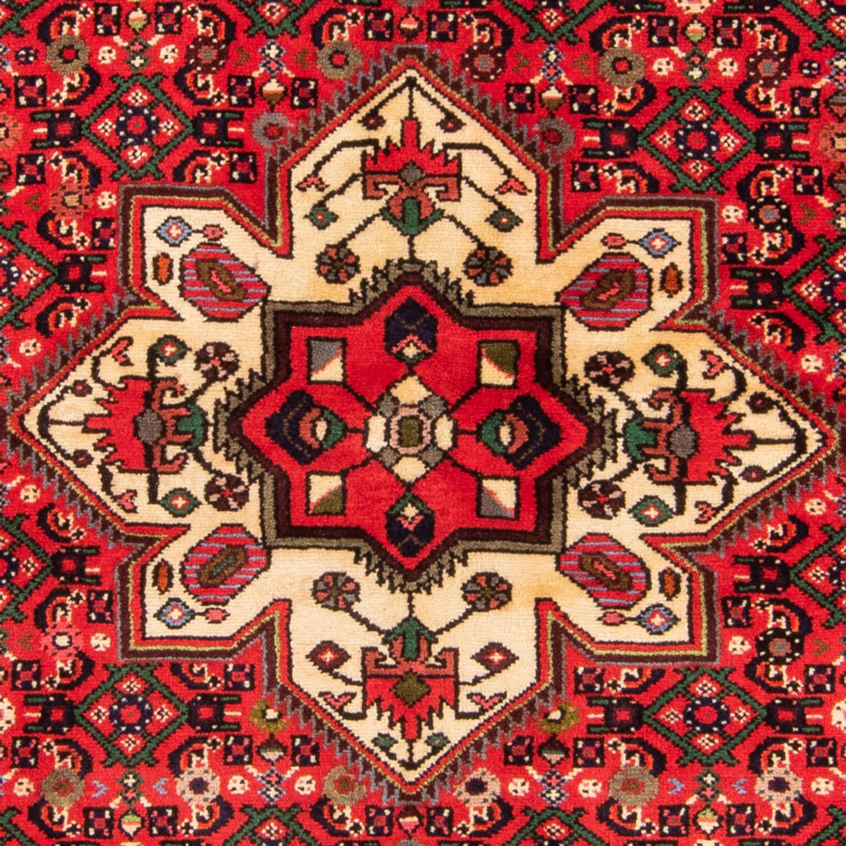 Persisk tæppe - Nomadisk - 198 x 150 cm - rød