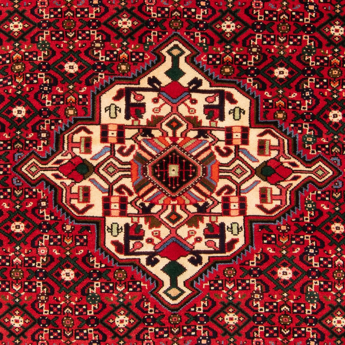 Persisk tæppe - Nomadisk - 198 x 153 cm - rød