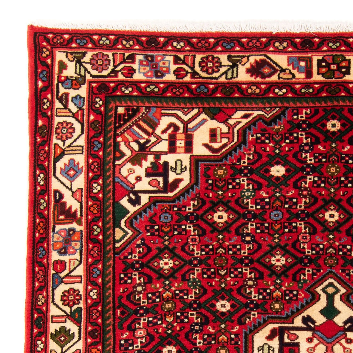 Persisk tæppe - Nomadisk - 198 x 153 cm - rød