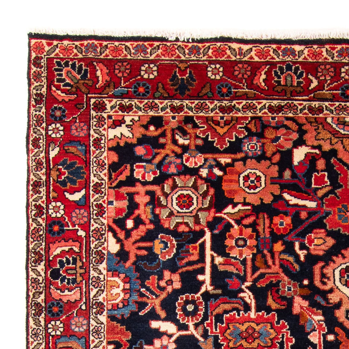 Persisk tæppe - Nomadisk - 220 x 157 cm - mørkeblå