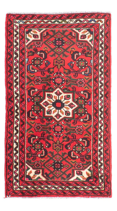 Hosseinabad Tæppe 65x118cm - Persisk tæppe - rød