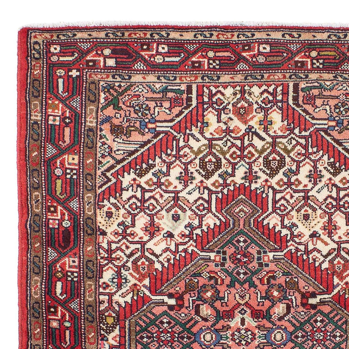 Persisk tæppe - Nomadisk - 128 x 81 cm - beige